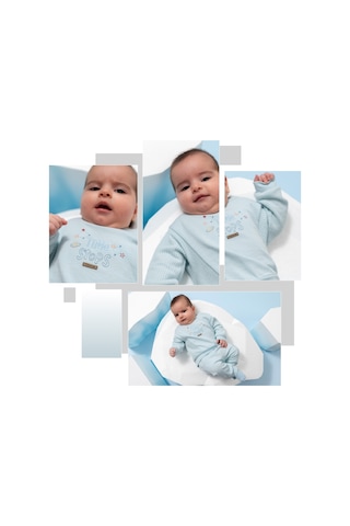 Caramell Color World Cep Düğme Detaylı Alt Üst Takım Mavi