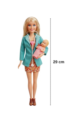 Oyuncak Doktor Seti - Minik Bebek Ve 10+ Parça Tıbbi Aksesuar Dahil - Eğitici Rol Yapma Oyuncak Yeşil