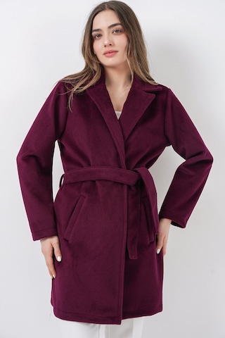 Bigdart Kadın Kuşaklı Kaban 9171 - Bordo