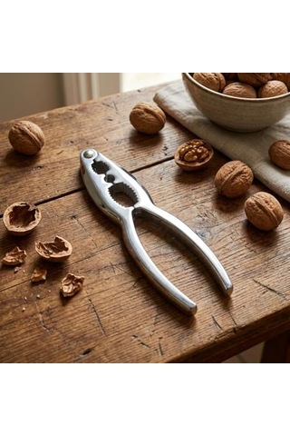 Çelik Ceviz Kıracağı - Ergonomik Tasarımlı Etrafa Sıçratmayan Hazneli Ceviz Fındık Ve Kırıcı Kabuklu Yemiş