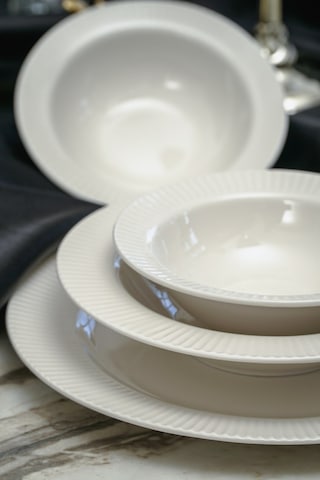 Heda Porselen Elif 18 Parça 6 Kişilik Porselen Yemek Takımı