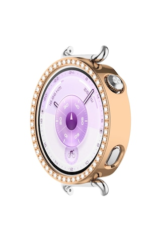 Huawei Watch Gt 6 41mm Tek Sıra Taşlı Kasa Koruyucu Ekran Koruyucusuz Teksıra