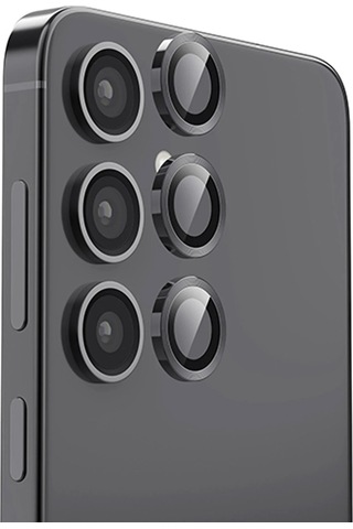 Mey İthalat Samsung Galaxy Uyumlu S25 Plus Raze Metal Kamera Lens - Siyah