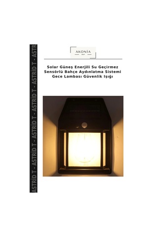 Solar Güneş Enerjili Su Geçirmez Sensörlü Bahçe Aydınlatma Sistemi Gece Lambası Güvenlik Işığı