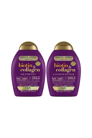 OGX Dolgunlaştırıcı Biotin & Kolajen Sülfatsız Şampuan 385 ML + Bakım Kremi