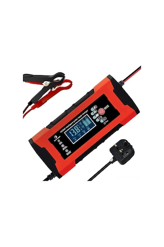 Symbee 12v/24v Akıllı Şarj Cihazı - 180w Agm Akü Tamir Şarj Aleti Kırmızı
