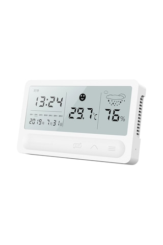Gajeena Büyük Lcd Ekranlı Dijital Termometre Ve Nem Ölçer - İç/dış Ortam Sıcaklık Ve Nem Göstergesi