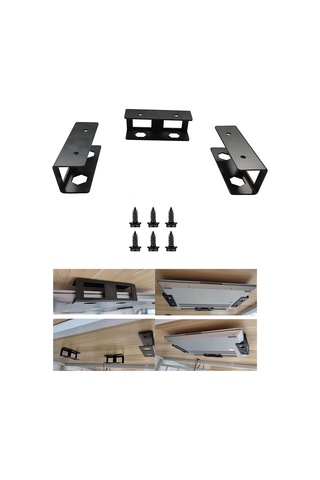 Homyl Altı Dizüstü Bilgisayar Montajı, Rafı 27mm Siyah