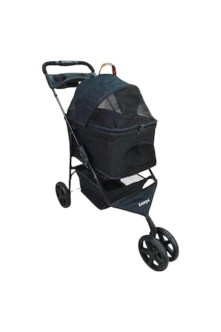 Zampa Venüs Kedi Ve Köpek Arabası Siyah 50x80x90 Cm