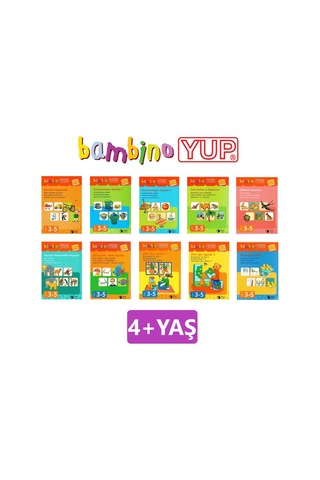 Bambinoyup 2 - 4 Yaş Dikkat Geliştirme Seti 30 Kitap 1kontrol Kutu
