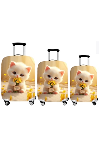 Smart Travel 3lü Set Büyük Orta Kabin Boy Valiz Bavul Koruyucu Kılıfı Çok Renkli