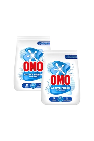 Omo Active Fresh Beyazlar için Toz Çamaşır Deterjanı 2 x 4 KG