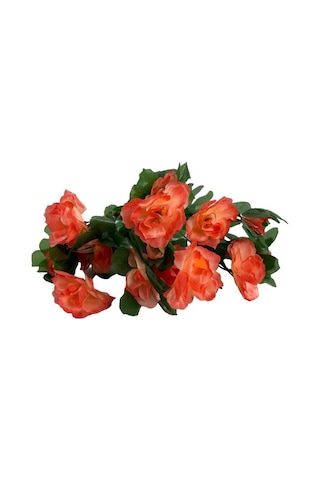 Yapay Çiçek Somon Açelya Demeti 7 Dallı 33x20Cm