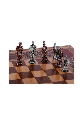 Satranç Taşı İsteyene Gifthome Küçük Metal Antik Tru