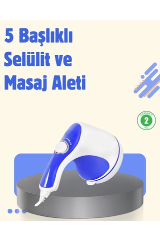 Elektrikli Yağ Yakıcı Masaj Aleti 5 Başlıklı Vücut Şekillendirici çok renkli