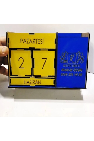 Masa Takvimi-kalemlik Kişiye Özel