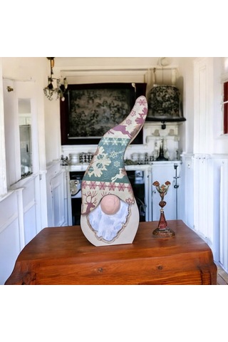 Gnome, Burnuk, Sakallı Kafadar Geyikler Ahşap Dekor