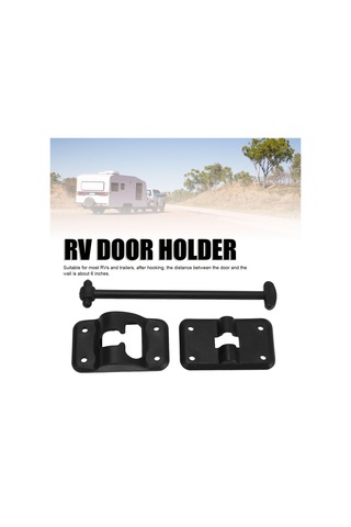 4 Takım 6 Inç T Tarzı Abs Kapı Mandalı Kilit Braketi Rv Kamp Römorku Giriş Kapısı Tutucu Siyah