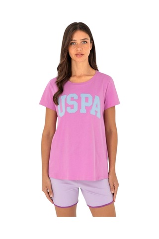 U.S. Polo Assn. Kadın Basic Tişört 1804839 Pembe