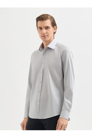 Karaca Erkek Slım Fıt Gömlek-açık Gri 11.25s.04.300 Açık Gri
