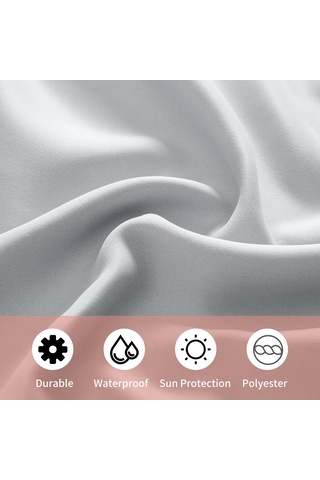 Wezone Su Geçirmez Opak Perde - 132x213cm - İç/dış Mekan Kullanımı İçin