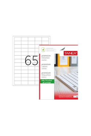 Tanex Tw-2165 Laser Etiket 38.1X21.2 MM