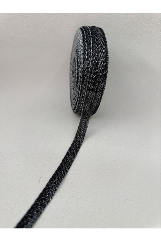 1 Cm Simli Balıksırtı Şerit - Lacivert-5 Metre
