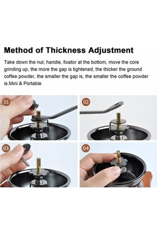 Ulzyvf Taşınabilir Kahve Değirmeni & Saklama Kabı - Seyahat İçin El Değirmeni Diğer