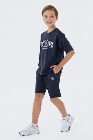 U.s. Polo Assn. Erkek Çocuk Siyah Bermuda Takım Us2425-c-v2 Siyah