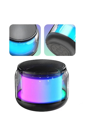 Dvıp Q1 360 Taşınabilir Sound Bluetooth Hoparlör, Ambiyans Aydınlatma, Tf/sd Kart, Hifi