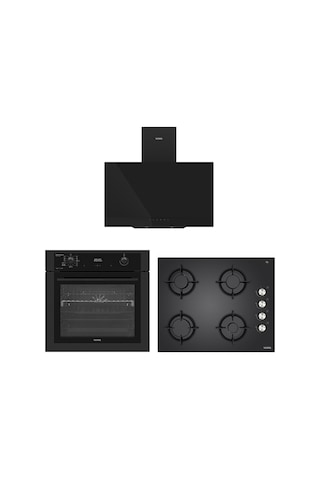 Vestel AF-810412 MS LF WIFI + AO-651041 S DG + AD-63330 S Eğik Siyah Dijital Prestij Set