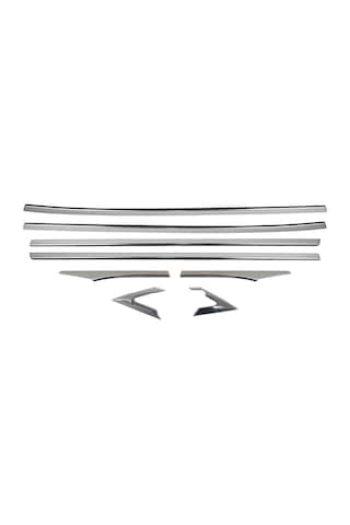 Honda Civic Uyumlu 2016-2021 Krom Cam Çıtası 8 Parça Paslanmaz  Çelik