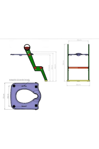 Moonstar Çocuk Adaptörlü Klozet Kapağı