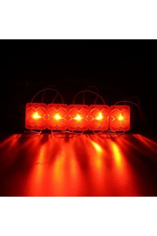 Powermaster Pm-14712 12 Volt 2 Watt Kırmızı Yanıp Sönen Çakar 4333-3030 Modül Led 43x33x28mm