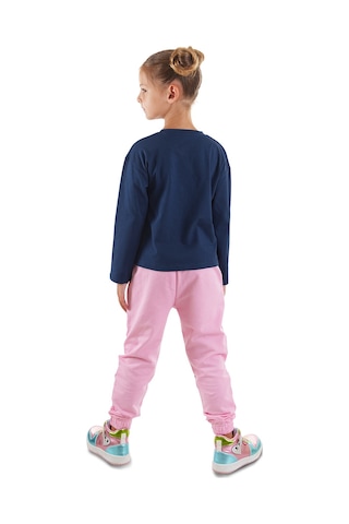 Denokids Tatlı Dino Kız Çocuk T-shirt Pantolon Takım Çok Renkli