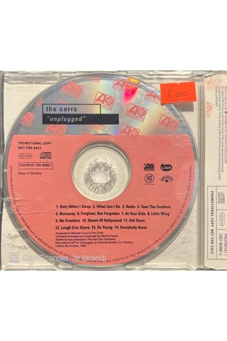 Plak Değildir Cd Dir Cd The Corrs Unplugged Promo Cd