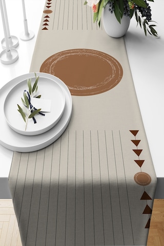 Belle Benoit Baskılı Runner & Koltuk Kırlent Kılıfı Set Desen34