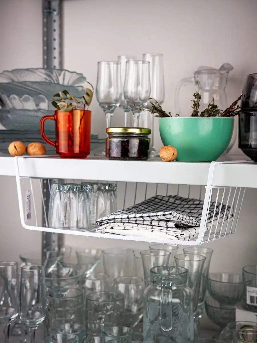 Good Sale Mutfak İçin Asılı Tabak Organizatörü 84383213 Beyaz