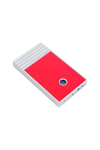 Caseti Tek Torch Perde Alev Kırmızı Gümüş Metal Puro Çakmağı