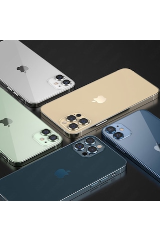Binano Metal Ring Apple Uyumlu iPhone 13 Pro/13 Pro Max Yeşil Kamera Koruyucu