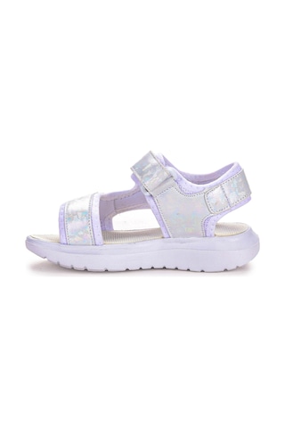 Kiko Kids 333 Hologram Cırtlı Kız Çocuk Sandalet Ayakkabı Beyaz