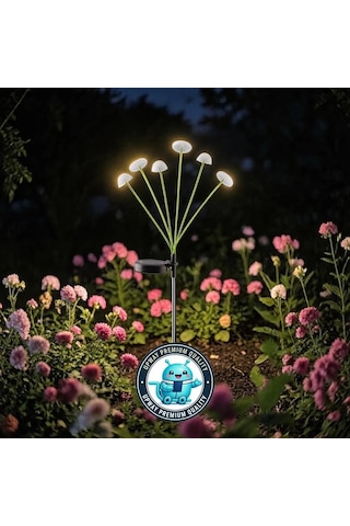Upway Jellyfish Güneş Enerjili 6 Led Işıklı Dekoratif Bahçe Peyzaj Lambası