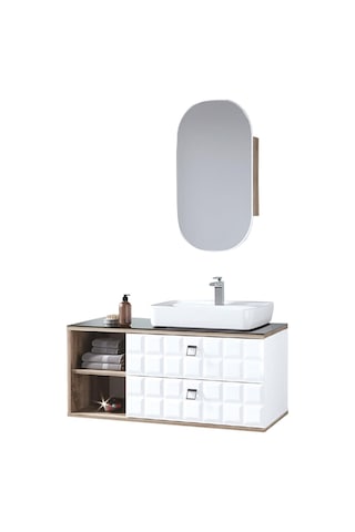 Denko Oscar 95 Cm Banyo Dolabı Takımı Çok Renkli