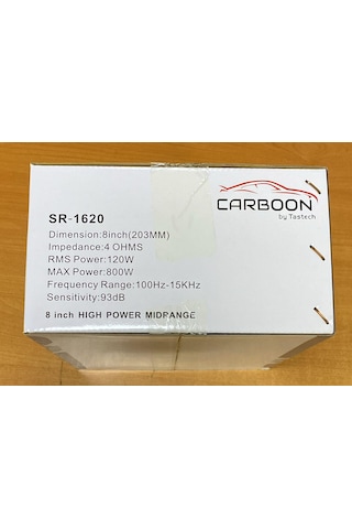 Carboon Sr-1620 20 Cm Midrange 800 Watt 1 Adet