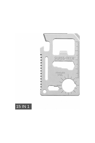 Multi Fonksiyonel Kredi Kartı Çakı - Swiss+tech - 15 In 1 - St33309