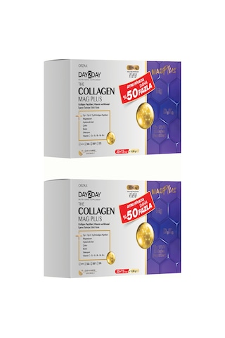 Collagen Mag Plus 9700 Mg Kolajen + Magnezyum + D3 K2 + Biotin 45 Saşe - 2 Adet
