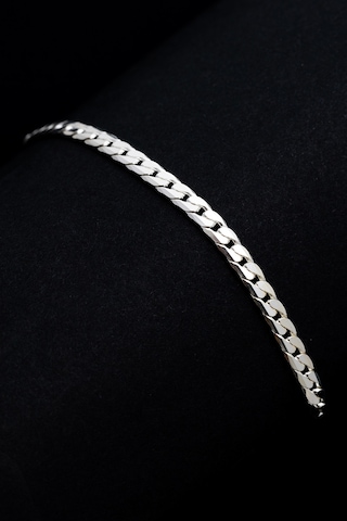 Erkek Gümüş Bileklik - 925 Ayar Ezme Gurmet Gümüş Bileklik