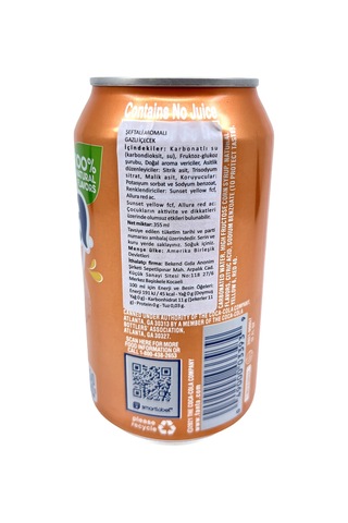 Fanta Peach Şeftali Aromalı Gazlı İçecek 355 Ml 3 Adet