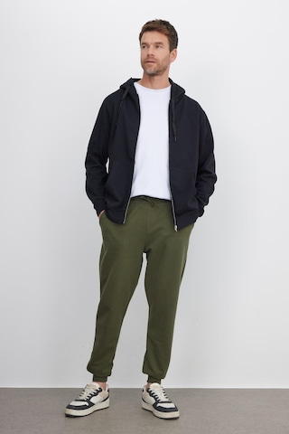 Tudors Erkek Regular Fit Klasik Kesim Beli Bağcıklı Jogger Cepli Lastikli Paça Haki Eşofman Altı-40066 Haki