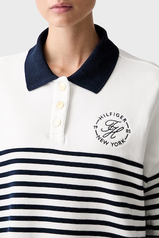 Tommy Hilfiger %100 Pamuk Logolu Relaxed Fit Sweat Kadın Sweat Ww0ww50036 0fg Beyaz-lacivert Beyaz - Lacivert